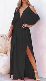 Black Maxi Dress Size L Photo 0