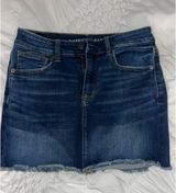 American Eagle Jean Skirt Mini High-Rise Photo 0