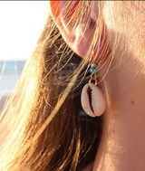 Brand New Summer Boho Chic Seashell Beach Dangle Earrings Photo 0