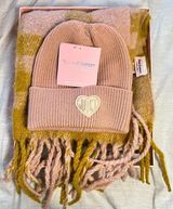 Juicy Couture NWOT  Hat and Scarf Gift Set Pink and Yellow Photo 0