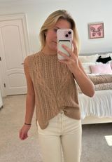 Rachel Zoe Tan Sweater Tank Photo 0