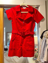 Short Red Romper Photo 0