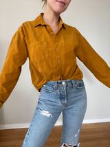 Forever 21 Mustard  Button Up Top Photo 0
