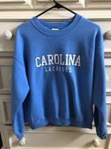 Light Blue University of Carolina Lacrosse Crewneck Size M Photo 0