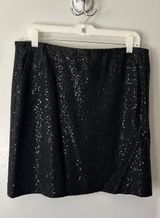 Ann Taylor Sequin Black Skirt Photo 0