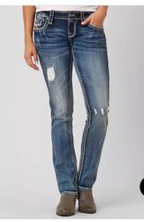 Rock Revival Lanlan Straight Stretch Jean Size 34 Photo 0