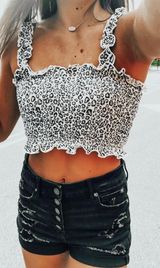 Wild Honey cheetah crop top  Photo 0