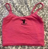 pink  playboy cropped top Photo 0