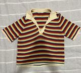 Marine layer Spencer Polo Sweater in Multi Stripe Photo 0