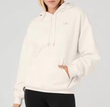 Alo Accolade Hoodie Size Small Ivory Photo 0