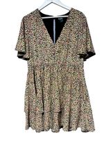 Arula Women's Midi Dress Ruffle Floral Flutter Sleeve Size 1X (A) Dress Plus Sz Photo 0