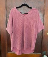 Altar'd State Ribbed Short Sleeve Top Photo 0