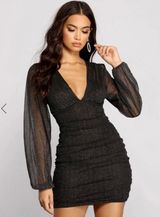 Glitz All About The  Mesh Mini Dress Photo 0