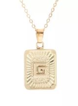 Initial G Necklace Gold Pendant Letter Photo 0