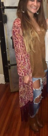 Target Fringe Kimono  Photo 0