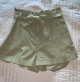 Green Paper Bag Shorts Size L Photo 0