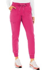 Med Couture Scrub Pants Jogger Yoga Pink Punch Photo 0