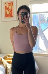 Cropped Workout Tank Pink Photo 0
