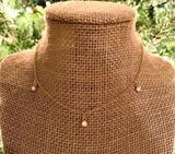 Three Diamond Necklace Gold Photo 0