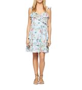 Sanctuary Womens Capri La Havana Floral Tiered Flutter Midi Dress Blue Size XS Photo 0