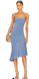 Revolve Blue Midi Dress Photo 0