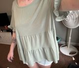 Pale green babydoll top Photo 0