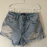 Distressed Denim Shorts Photo 0