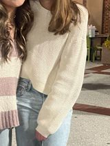 PacSun LA Hearts Cropped Sweater Photo 0