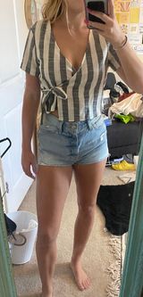 Ecote Front Tie Blouse Photo 0