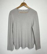 MM.LaFleur  Large L Pullover Wool Blend Sweater Light Gray Photo 0