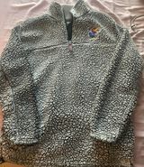 Kansas Jayhawks Sherpa Quarter zip Size L Photo 0