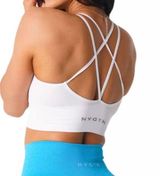 NVGTN NWT Medium White Flourish Bra Photo 0