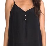 Yumi Kim black button silk cami tank Photo 0