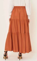 SheIn elastic waist tiered maxi skirt Photo 0