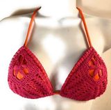 Indah  Crochet Triangle Bikini Top Photo 0