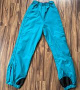 Columbia Blue Green Insulated Ski Snow Pants Full Zip Waterproof – Size L Photo 0