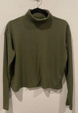 H&M Olive Green Turtleneck Sweater Photo 0