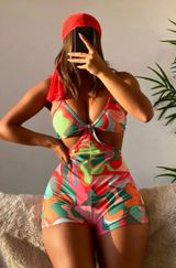 Colorful  Swim Suit Photo 0