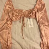 Isabelle's Cabinet BRAND NEW WITH TAGS  SATIN BABY PINK TOP!!! Photo 0