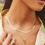 Kendra Scott Silver Lightening Bolt Necklace New in Pouch Photo 0