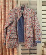 Bagatelle Floral front pocket zip up quilted jacket  Photo 0