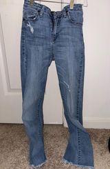 Just Black Denim Jeans Skinny Distressed Photo 0