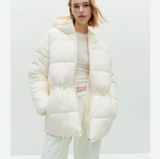 OVERSIZED DRAWSTRING-WAIST PUFFER JACKET Photo 0