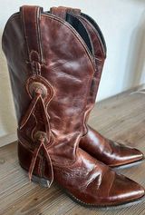CAPEZIO Western Cowboy Leather Boots Size 7 M Photo 0