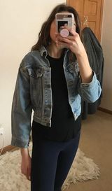 Levi’s Cropped Light Wash Jean Jacket  Photo 0