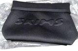 SKIMS Womens Black NEW ONYX  Neoprene Embossed Logo Pouch Bag Beauty Case Photo 0