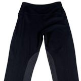 Lysse  Tummy Control Black Pull On Equestrian Suede Insert Leggings Photo 0