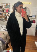 Gap Black Sherpa long jacket Photo 0