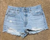 Denim Distressed Women Shorts Photo 0