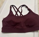 CRZ Yoga Burgundy Sports Bra Photo 0